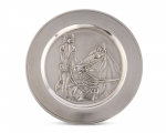 Pewter Thoroughbred Charger 12 1/2\ 12.5\ Length x 12.5\ Width
Pewter

Care: Hand wash in warm water, use mild, non-acidic soap. Rinse and let dry completely